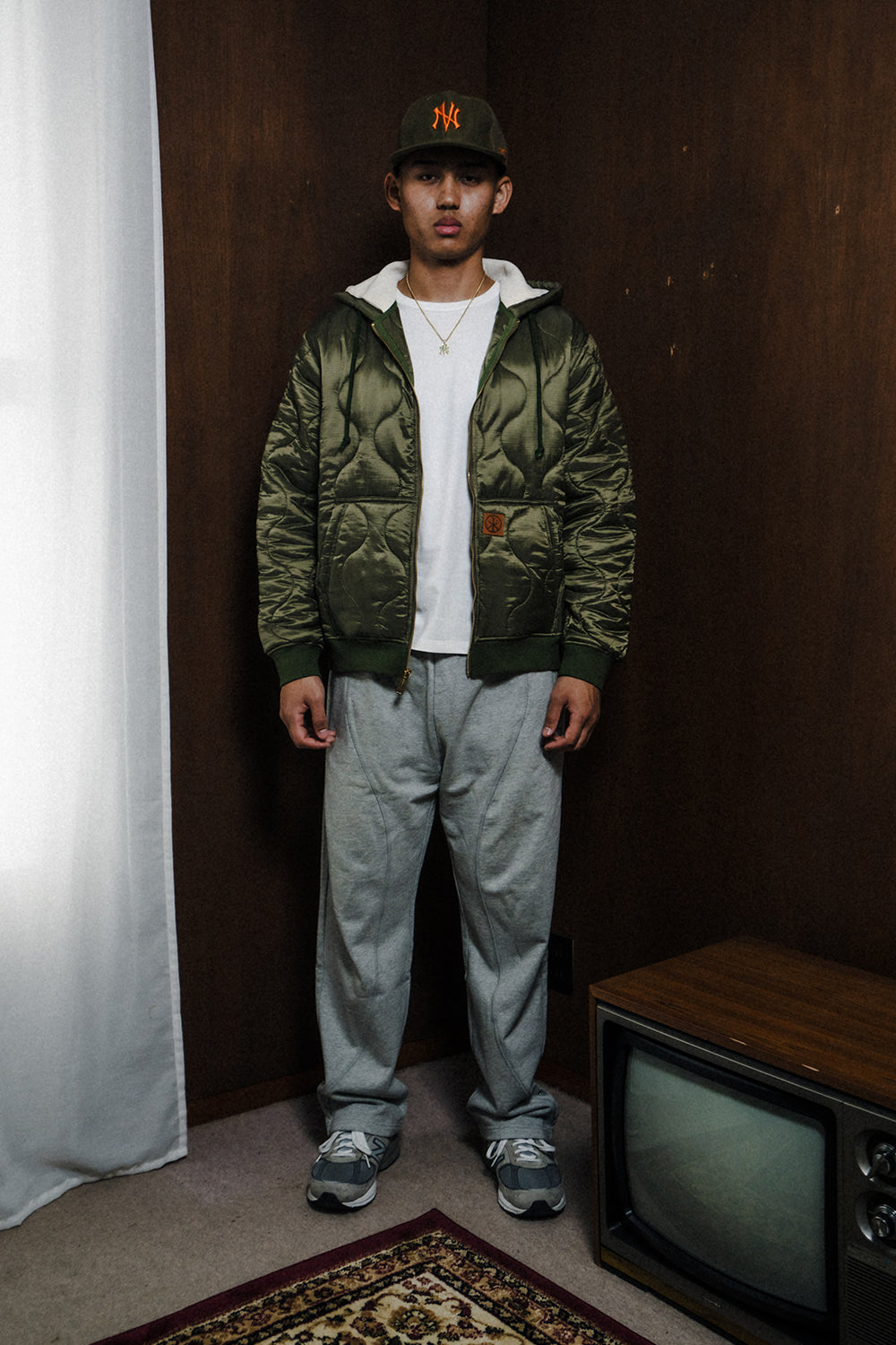 Liner Zip Hoodie / Khaki