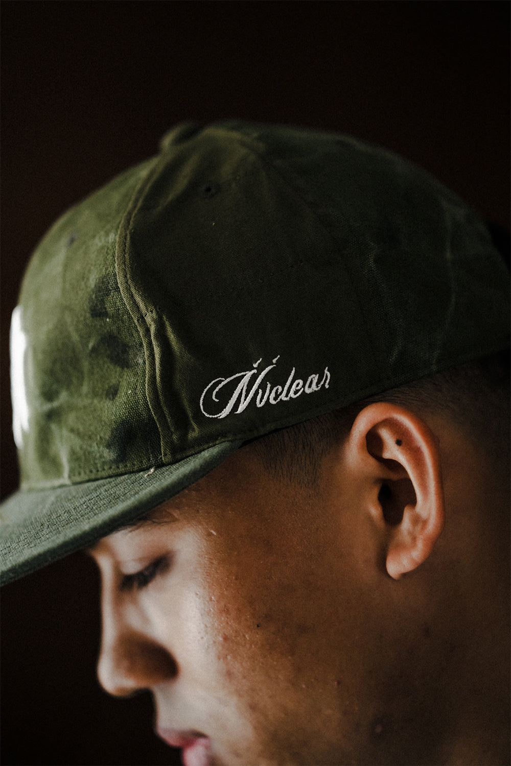 NV Logo Army Cap /Khaki White