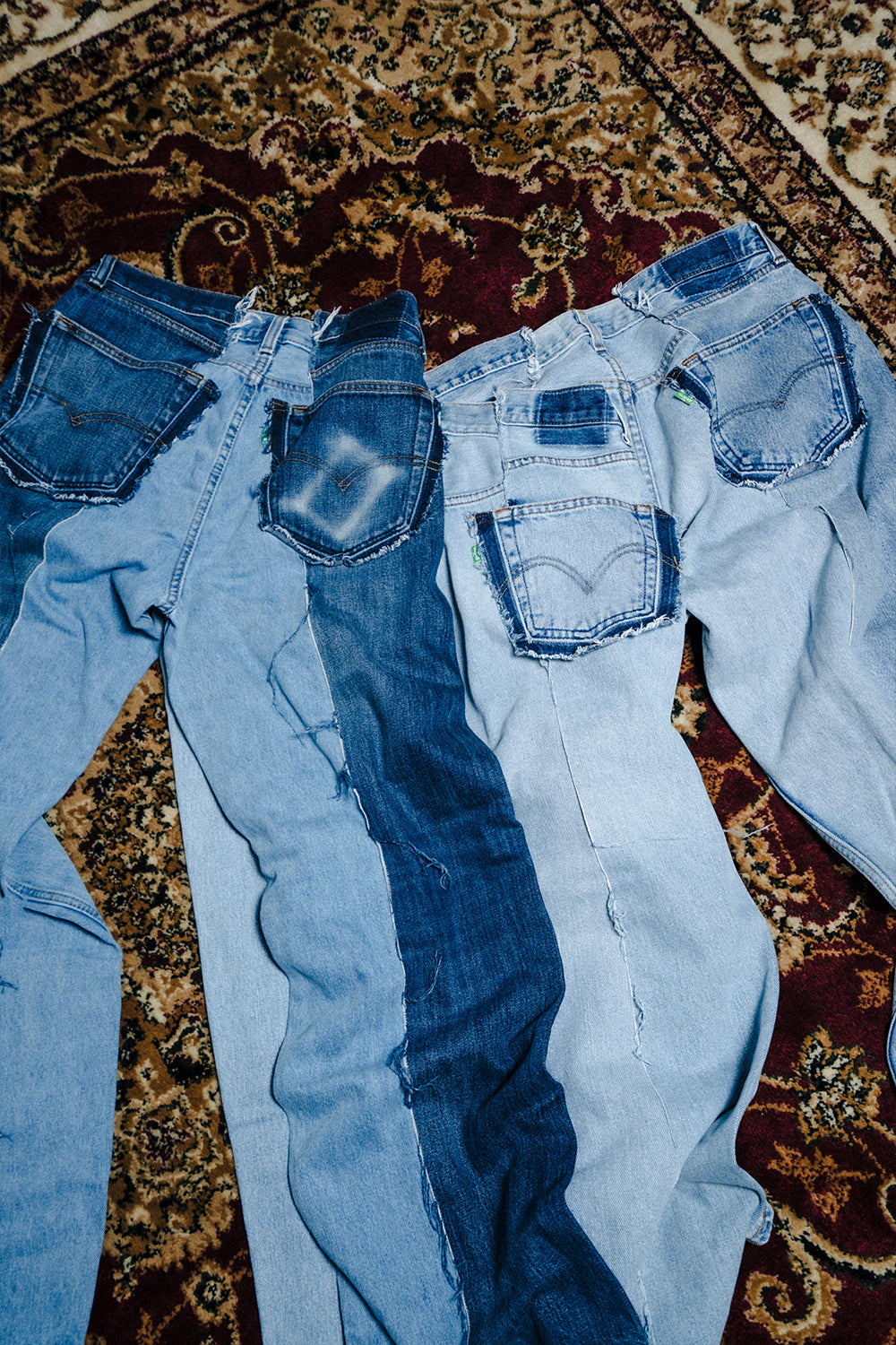 Remake Wide Denim Pants / Assort Blue