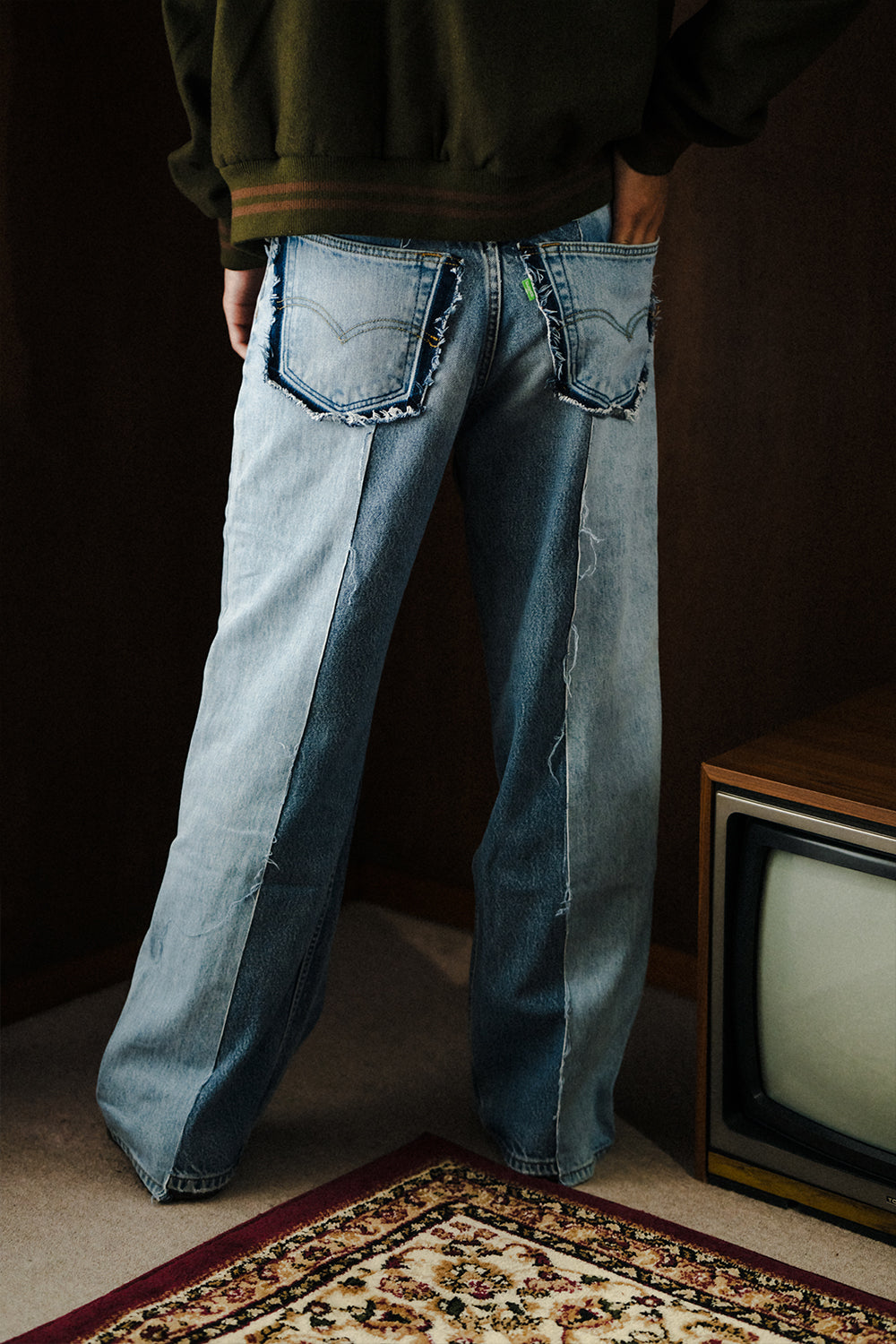 Remake Wide Denim Pants / Assort Blue