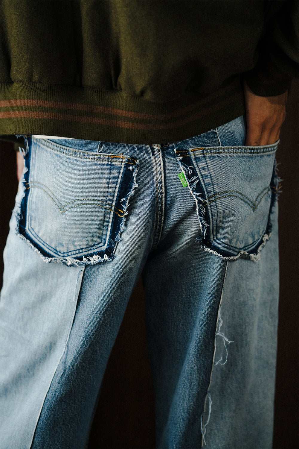 Remake Wide Denim Pants / Assort Blue