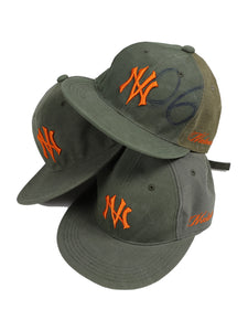 NV LOGO ARMY COTTON CAP / VINTAGE GREEN ORANGE