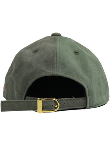 NV LOGO ARMY COTTON CAP / VINTAGE GREEN ORANGE